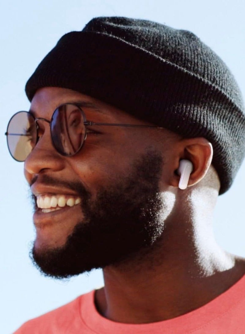 Hama Wireless Earbuds, Wireless Bluetooth Earphone with Touch Control, In Ear True Wireless Earbuds with 20 Hours Playtime, Voice Control, In Ear Calling, USB-C Charging Box - White - Image 3